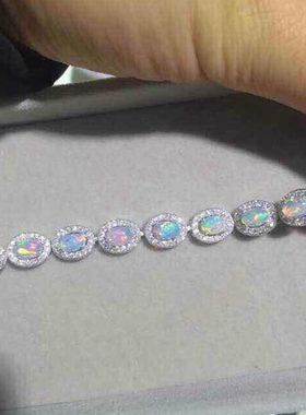 梦幻宝石欧泊925银手链