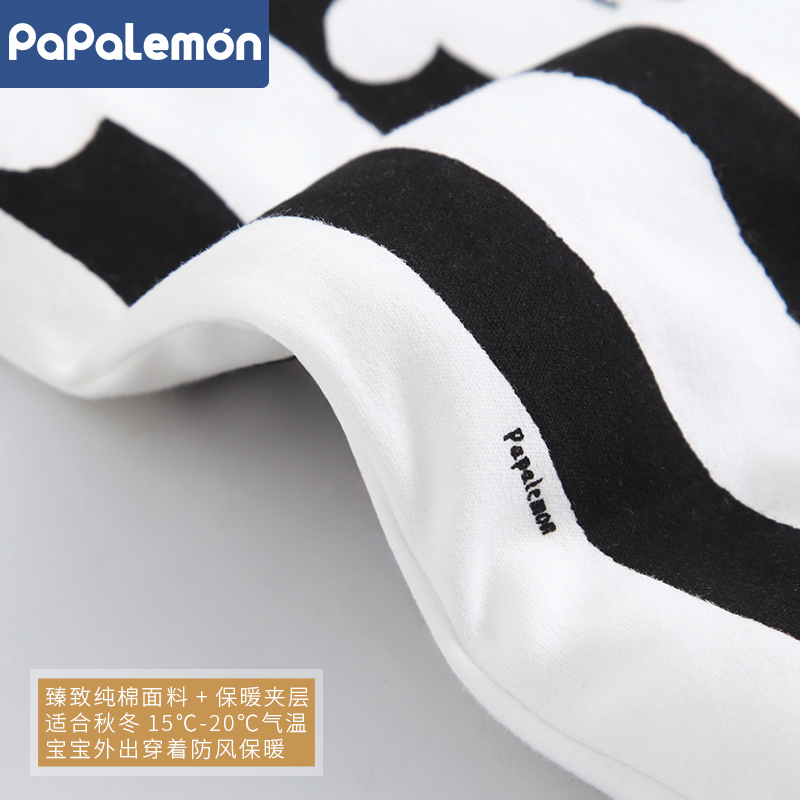 婴儿连体衣冬季新生儿夹棉保暖棉衣爬服加厚宝宝连帽外出服潮冬装