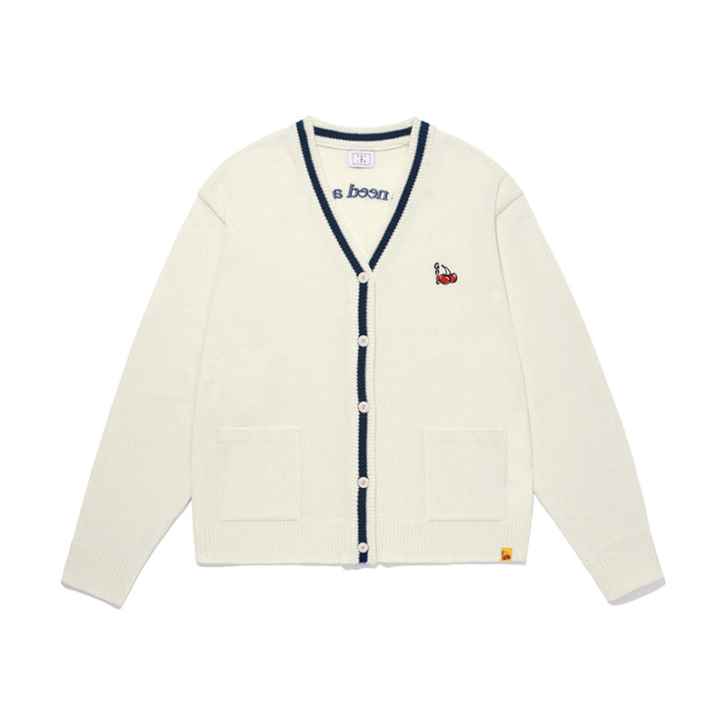 romanticcrown x kirsh刺绣开衫 ROMANTICCROWN海外毛针织衫