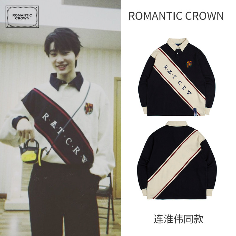 romantic crown任豪同款2020 polo衫 ROMANTICCROWN海外T恤