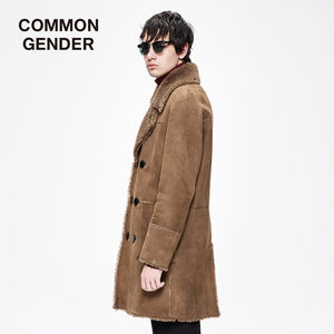 MOCO男装品牌COMMON GENDER新品宽松皮毛大衣外套CA4FUR001