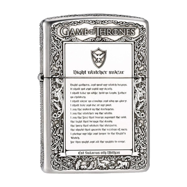 Zippo genuine sterling silver lighter carved gift diy