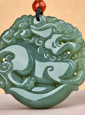 千载一玉和田玉貔貅吊坠男女款玉貔貅玉吊坠貔貅玉器挂件玉石貔貅