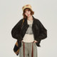 Girlyhalo American retro fur detachable collar textured jacketed ຫນັງ jacket ຂອງແມ່ຍິງດູໃບໄມ້ລົ່ນແລະລະດູຫນາວໃຫມ່ການອອກແບບເທິງ