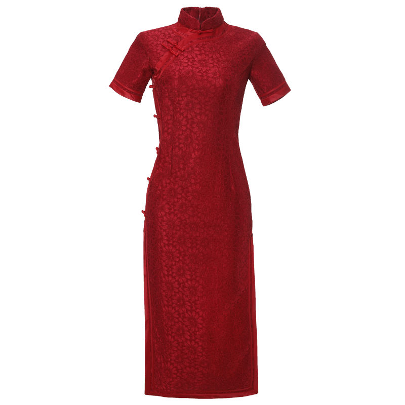 2020年新款旗袍年轻款少女夏连衣裙 潮菊旗袍