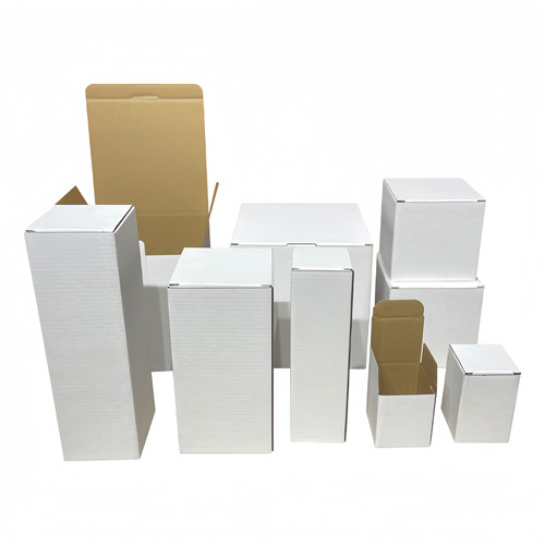 E瓦楞白色纸盒牛皮纸包装盒子五金配件加厚三层易碎品纸箱子现货 - 图3