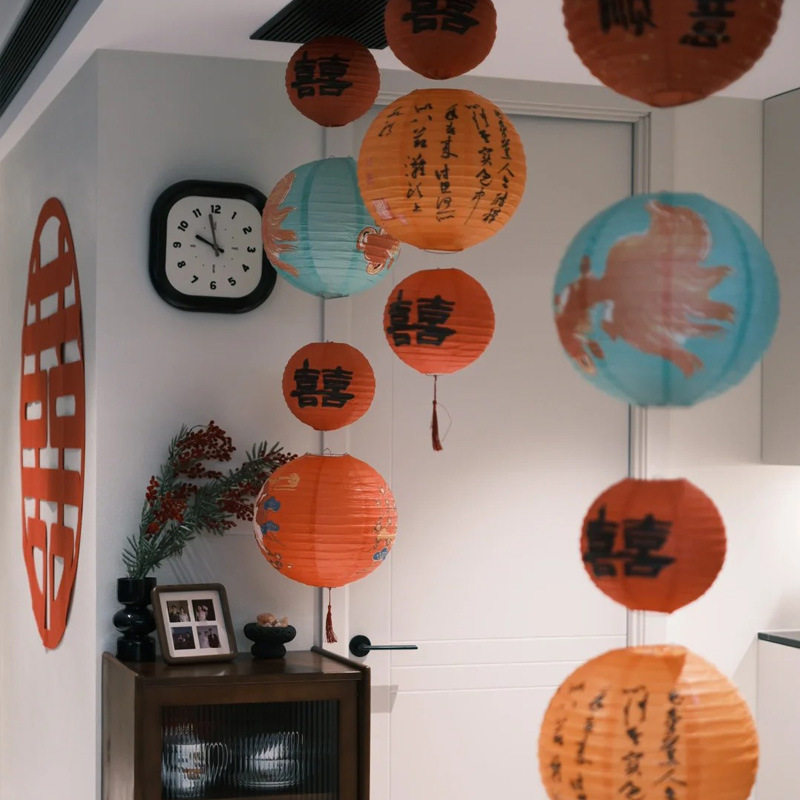 吾家婚品婚庆氛围感布置喜字贴灯笼婚房男女方客厅装饰订婚摆件,淘宝优惠券,粉丝福利购,淘宝优惠卷