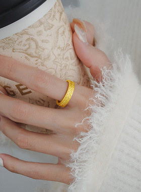 麦穗戒指女2025年新款爆款设计感