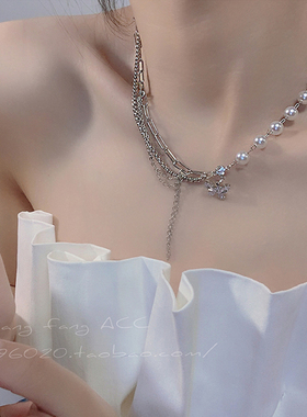 925银女轻奢蝴蝶项链小众设计