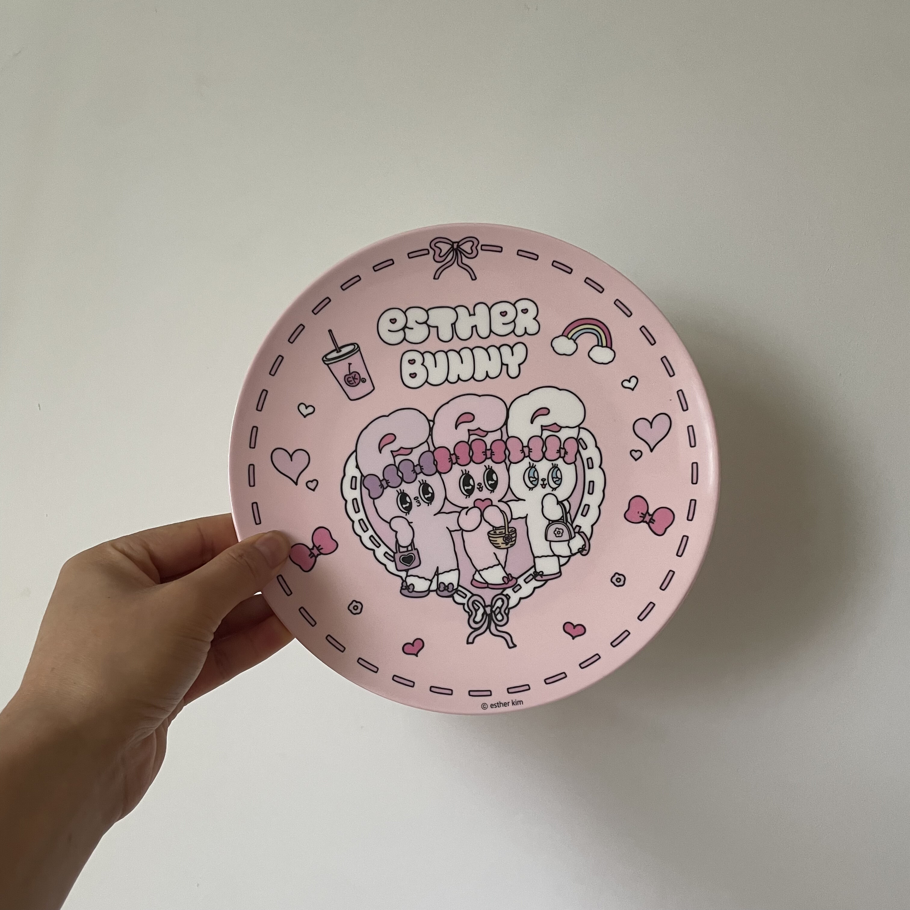 日单艾丝乐小兔 Esther bunny 可爱卡通兔子水果盘早餐盘甜品盘子 - 图1