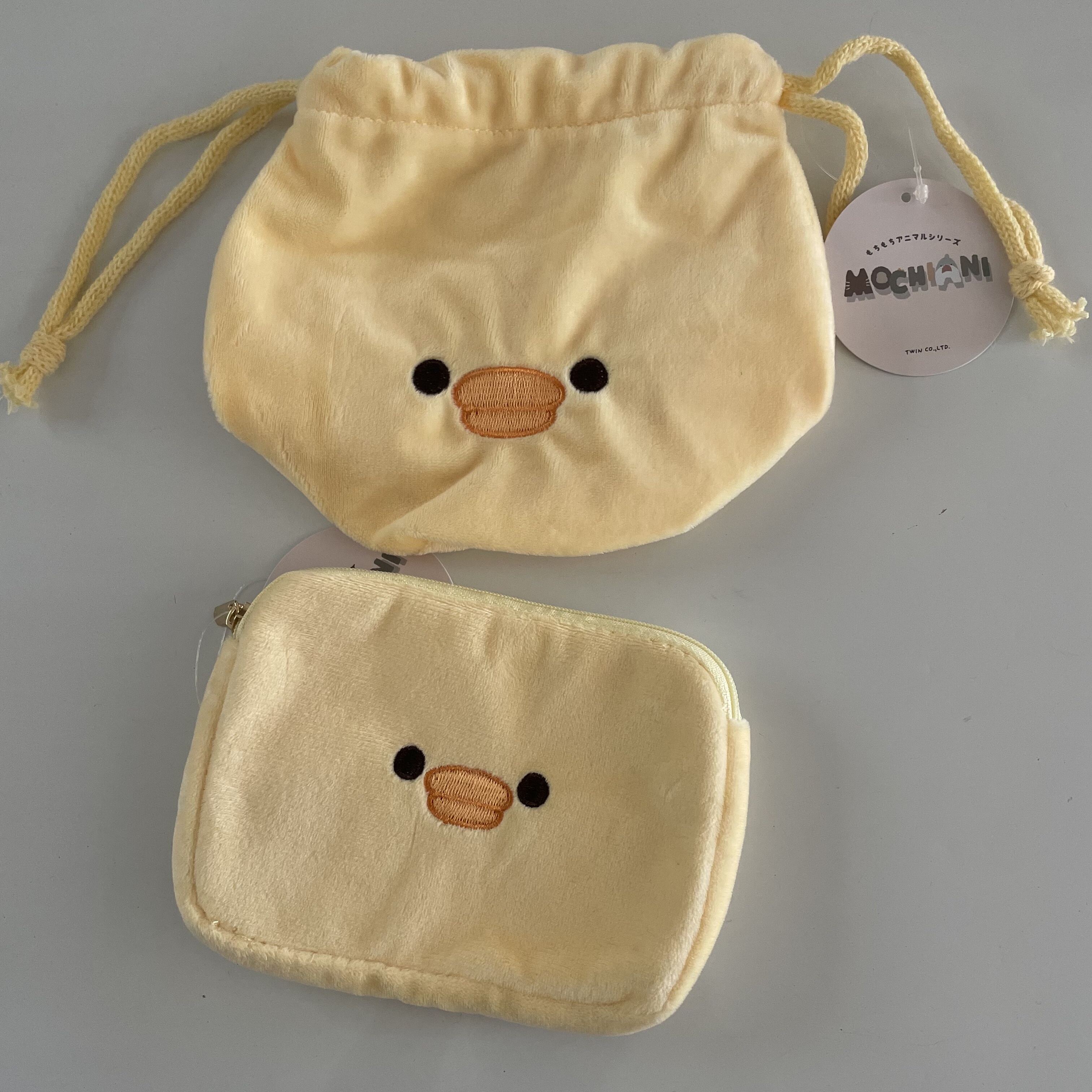 日本卡通可爱小动物毛绒刺绣抽绳束口袋杂物包儿童纸巾包化妆包,淘宝优惠券,粉丝福利购,淘宝优惠卷