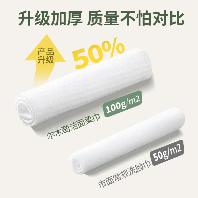 洗脸巾尔木萄纯棉一次性洗面巾卷筒加厚洁面巾女葡官方正品旗舰店_虎窝淘