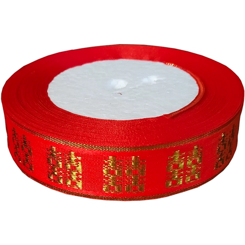 Свадебная вышивка HI персонажи, свадебная лента Свадебные принадлежности Список кровать приданые стеганые одеяла Красная веревка красная лента