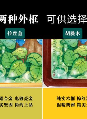 药师佛像晶瓷挂画带动态佛光灯