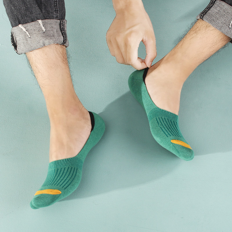 男夏季硅胶防滑透气吸汗低帮隐形袜 布群短袜/打底袜/丝袜/美腿袜
