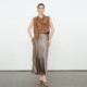 Wandian 2026 summer ຜະລິດຕະພັນໃຫມ່ Yadanka ribbon ບາງ elegant ແບບ Lyocell pullover ເທິງ 1252H06JD2