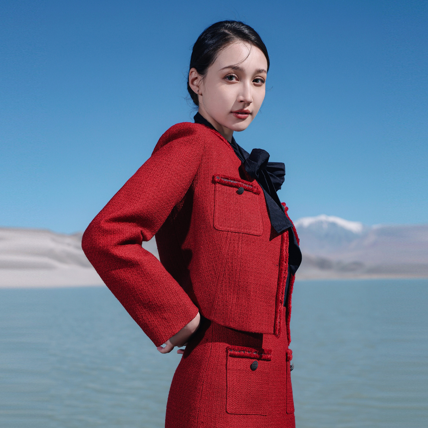 婉甸2026春季新品迪奥红粗花呢法式小香风女短外套1251O04XJ1AYX,淘宝优惠券,粉丝福利购,淘宝优惠卷