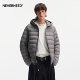 NEVERNEED排骨连帽羽绒服男女秋季美式潮牌轻薄防寒保暖情侣外套