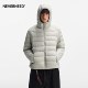 NEVERNEED排骨连帽羽绒服男女秋季美式潮牌轻薄防寒保暖情侣外套