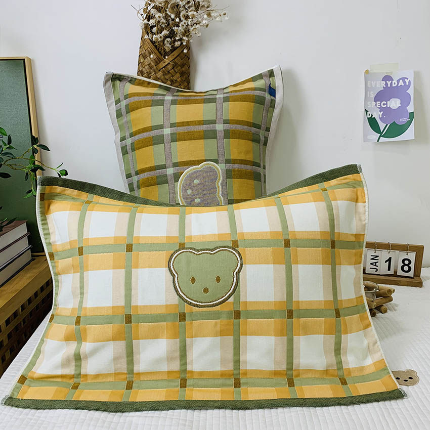 八层纯棉纱布枕巾52*78一对装全棉透气防滑双面两用加厚款枕头巾,淘宝优惠券,粉丝福利购,淘宝优惠卷