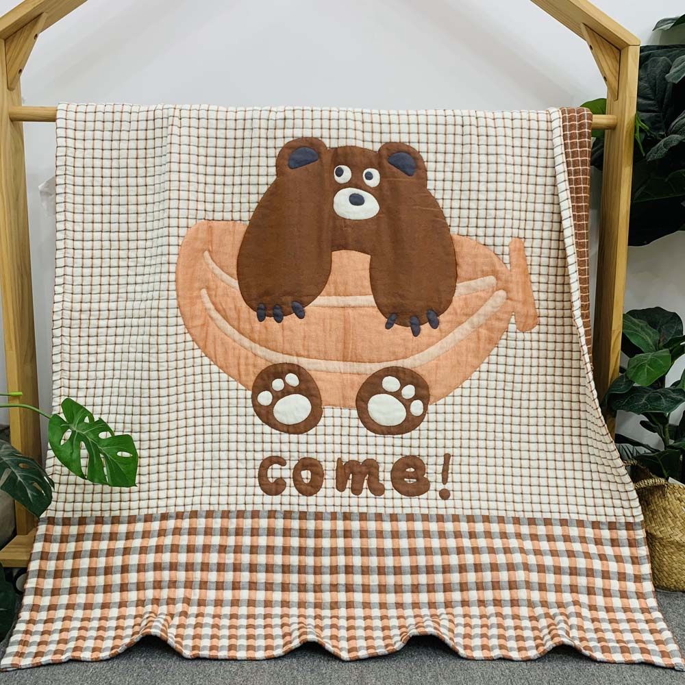 新款幼儿园空调被夏凉被春秋纯棉纱布成人儿童被子色织提花纱布毯,淘宝优惠券,粉丝福利购,淘宝优惠卷