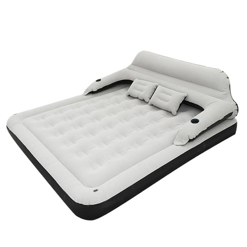 JILONG气垫床充气床家用双人单人打地铺加厚户外折叠懒人沙发垫子 - 图1