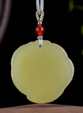 新款和田色阿富汗玉貔貅吊坠青白玉有求必应男女款玉石挂件项链