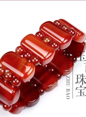 红玛瑙招财转运首饰品貔貅手链