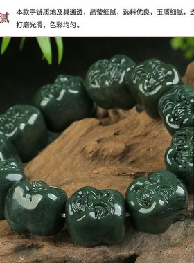 手工雕刻新疆和田玉石