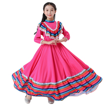 Mexican national customs dance Long dress The New Years Eve Halloween costume 61 School stage to perform
