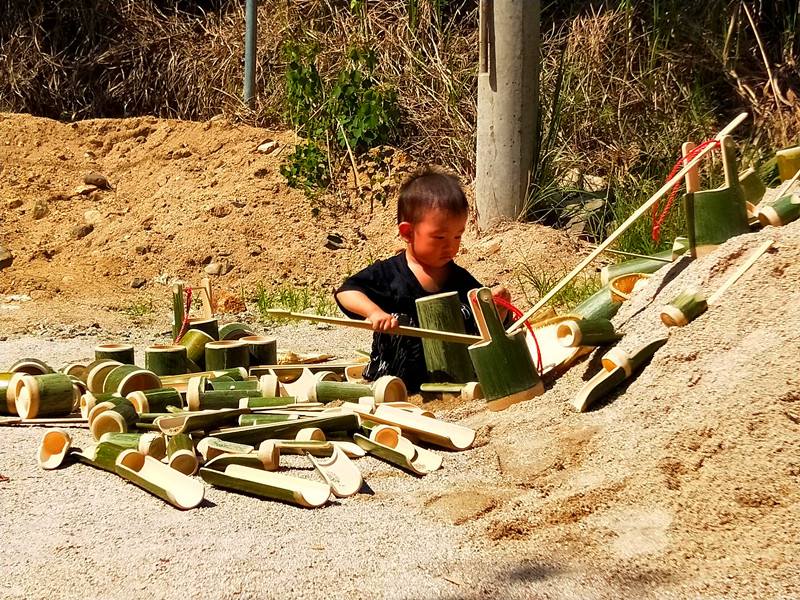 幼儿园儿童沙子玩具玩沙池沙水区挖沙工具竹制品玩具安吉游戏道具 - 图1