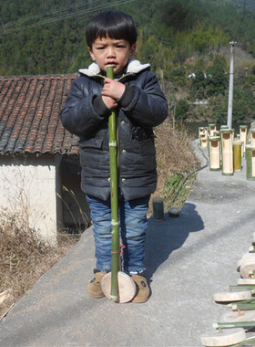 小孩子手推车玩具竹制