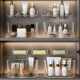 Hole-free cosmetics washbasin wall shelf