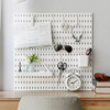 Suitable for household hole board accessories, universal hanging basket, grid, wall-mounted storage rack, punch-free parts hook storage box