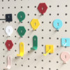 Round hole hole board J hook storage rack