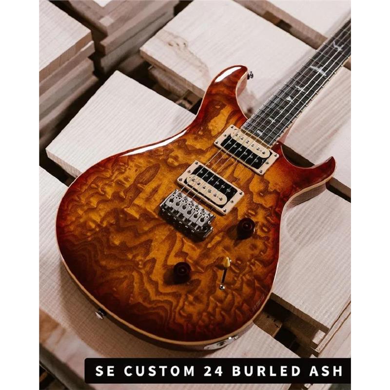 PRS电吉他 SE Custom 24 EXOTIC TOP特别款贴面 Poplar Burl - 图2