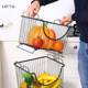 Kitchen storage basket multi-layer storage rack