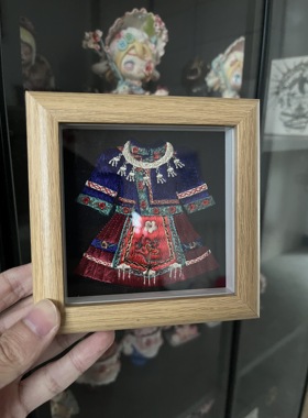 贵州特色纪念品苗族非遗刺绣文创相框摆件民族服饰银饰装饰画礼物