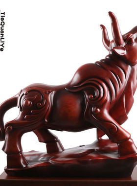 铁圈礼业牛摆件工艺品开业礼品大摆件办公室落地装饰品公司乔迁送