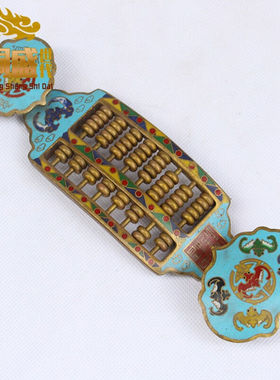 铜盛世代景泰蓝如意摆件铜胎工艺摆件铜如意家居办公装饰工艺礼品