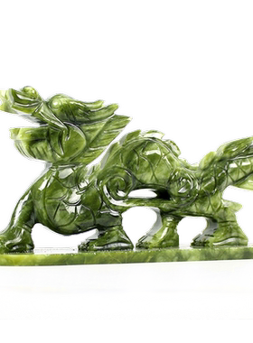 玄友玉石雕青龙摆件石龙装饰品玉龙十二生肖龙形工艺饰品平汉龙16