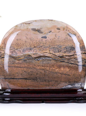 天御阁天然国画石原石摆件广西草花石奇石收藏观赏石头工艺品客厅