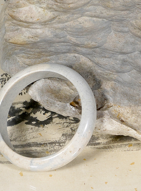 月球白月光天青色烟雨款手镯真个性礼物气质百搭简约正品天然手工