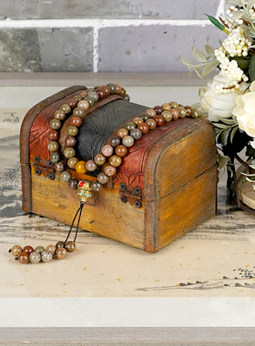 手工礼物项链佛珠简西域天星陨石