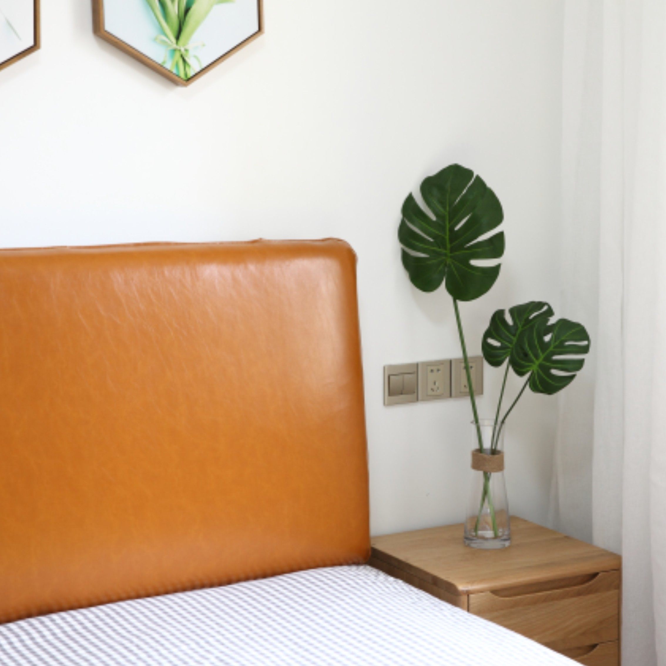 得客乐定制北欧床头榻榻米靠垫 得客乐床头靠垫