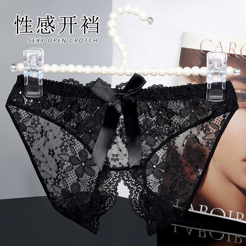 新品大码开裆T字丁内裤女后蝴蝶结细带蕾丝短裤透明镂空三角裤情,淘宝优惠券,粉丝福利购,淘宝优惠卷