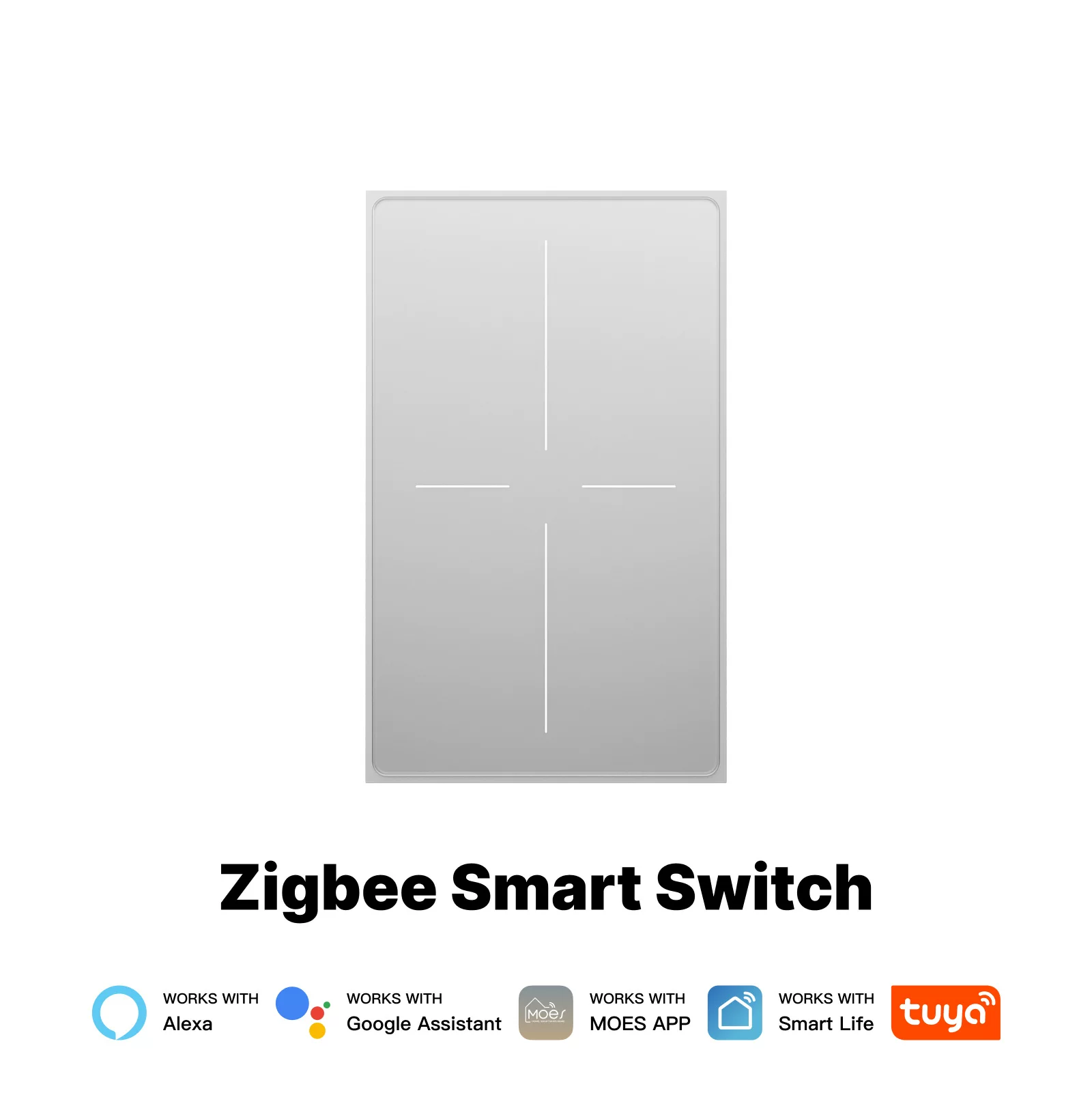 Skin-sensing glass zero-fire air switch touch zigbee graffiti wall AG smart switch European and American regulations