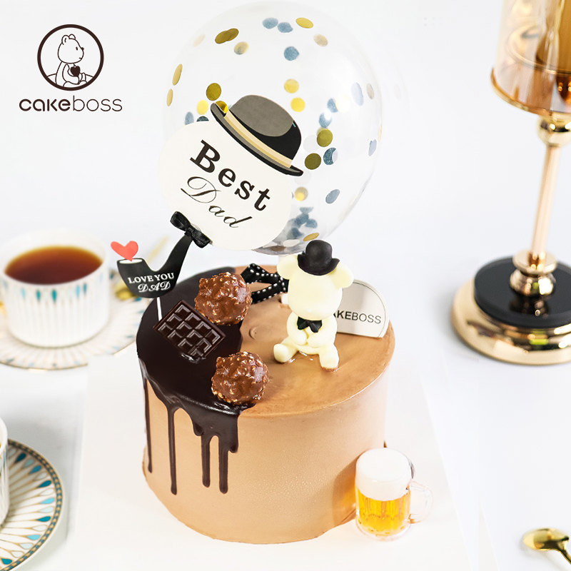 CAKEBOSS父爱如山芝士蛋糕父亲节送爸爸生日蛋糕北京上海同城配送