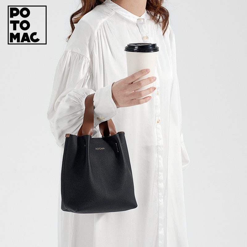 【特价清仓】potomac捡漏真皮包女单肩托特包牛皮手提菜篮子包包,淘宝优惠券,粉丝福利购,淘宝优惠卷