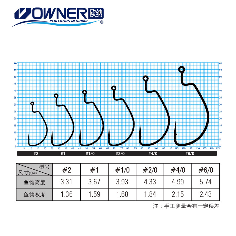 日本OWNER欧纳B-99宽腹路亚钩细条加强型德州自由钓组软虫曲柄钩 - 图2